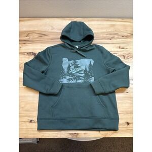 Danner Men's Hoodie Sweatshirt Men's Cotton Fleece Pullover Size XS - Green